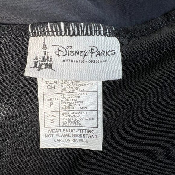 Disney Parks Black Mickey Mouse Adjustable Strap One Piece Swimsuit Size S - Picture 13 of 16